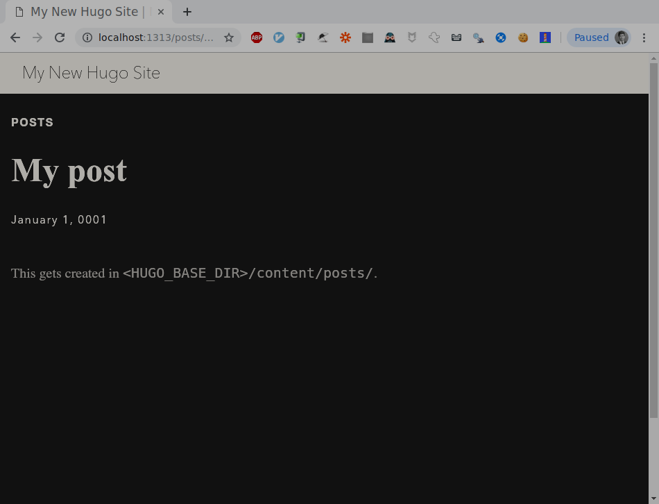 Figure 5: Screenshot - Revisiting localhost